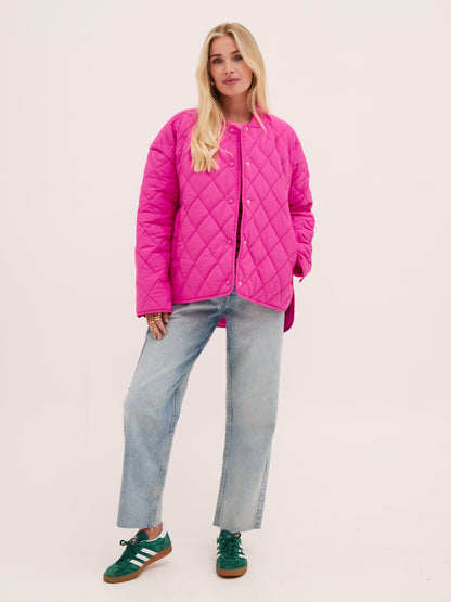 Carla Pink Quilted Jacket