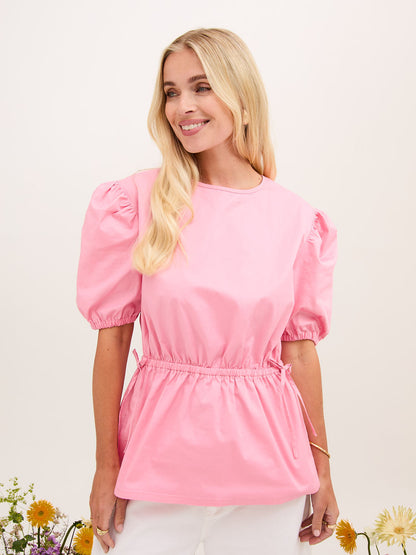 Farah Cotton Puff Sleeve Top
