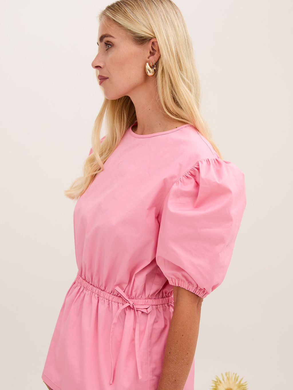 Farah Cotton Puff Sleeve Top
