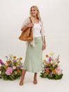 Angel Sage Satin Skirt