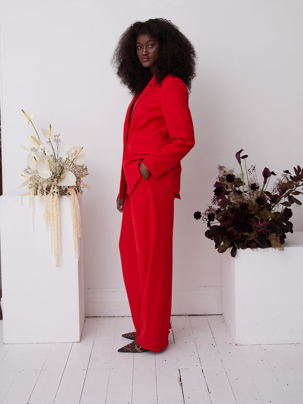 Haley Premium Red Blazer