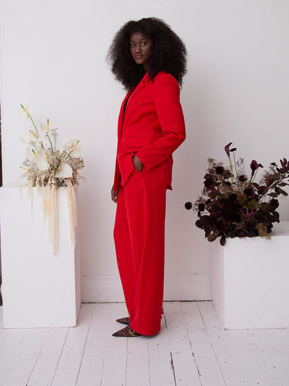 Haley Premium Red Blazer