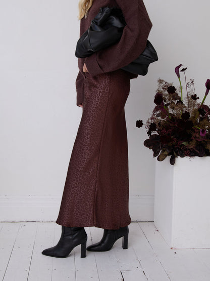 Bria Premium Animal Satin Skirt