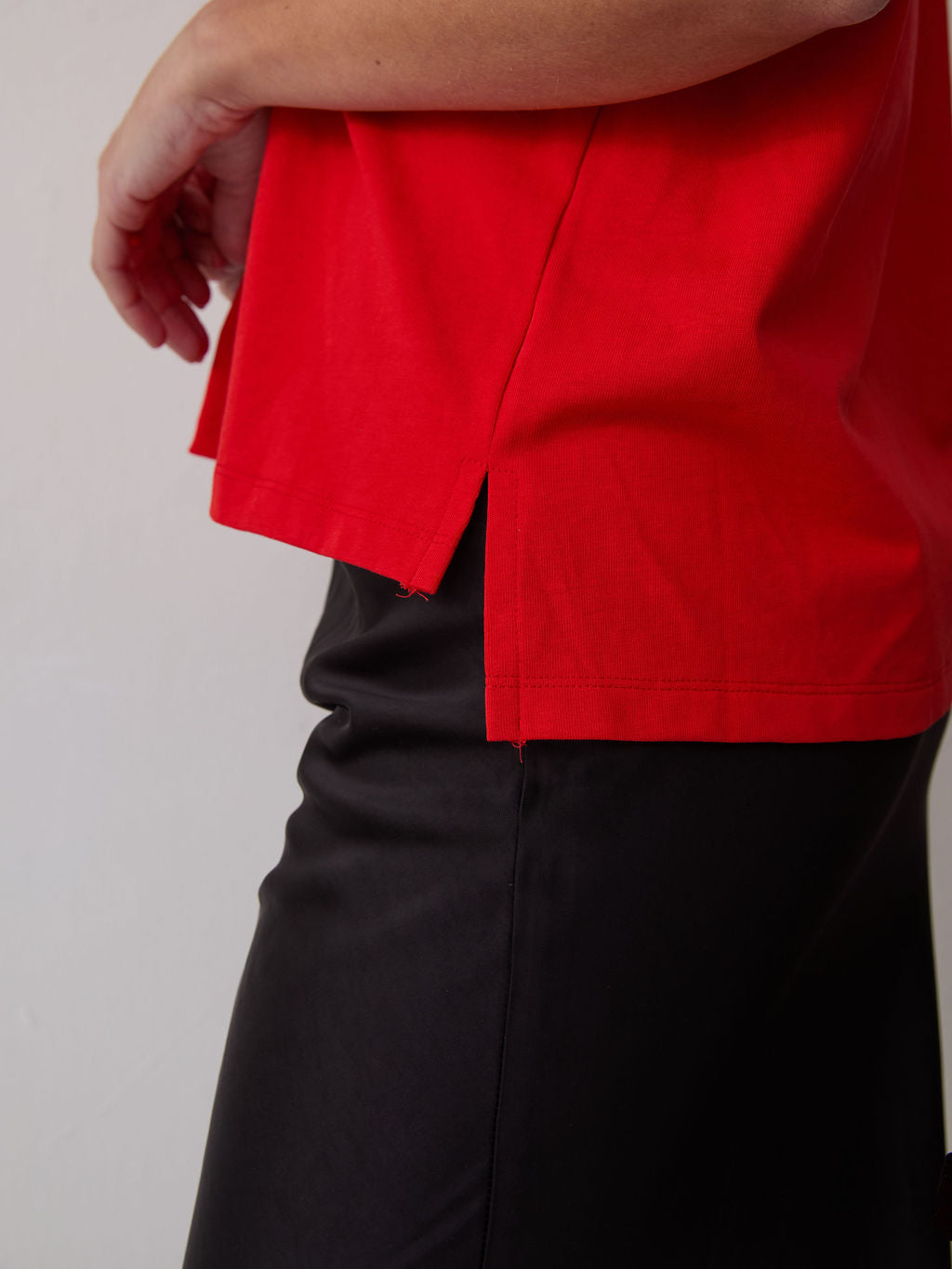 Sara Red Premium Oversized T-Shirt