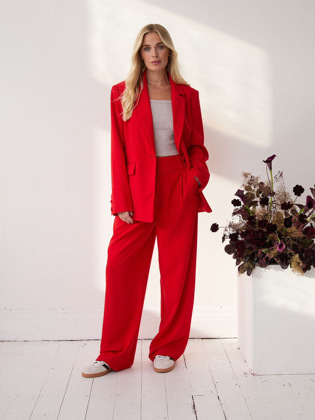 Haley Premium Red Blazer