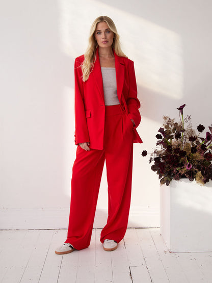Haley Premium Red Blazer