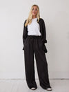 Ebba Black Satin Trousers
