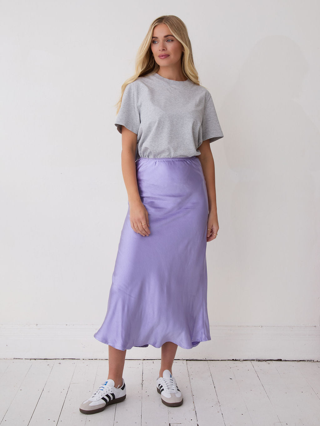 Angel Purple Satin Skirt