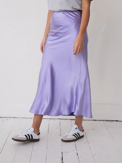 Angel Purple Satin Skirt