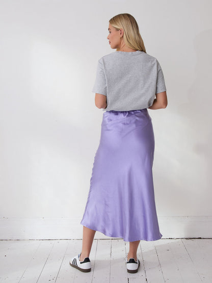 Angel Lilac Satin Skirt