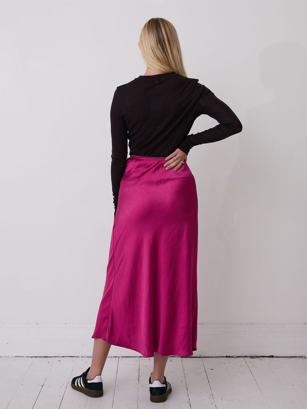 Angel Berry Satin Skirt