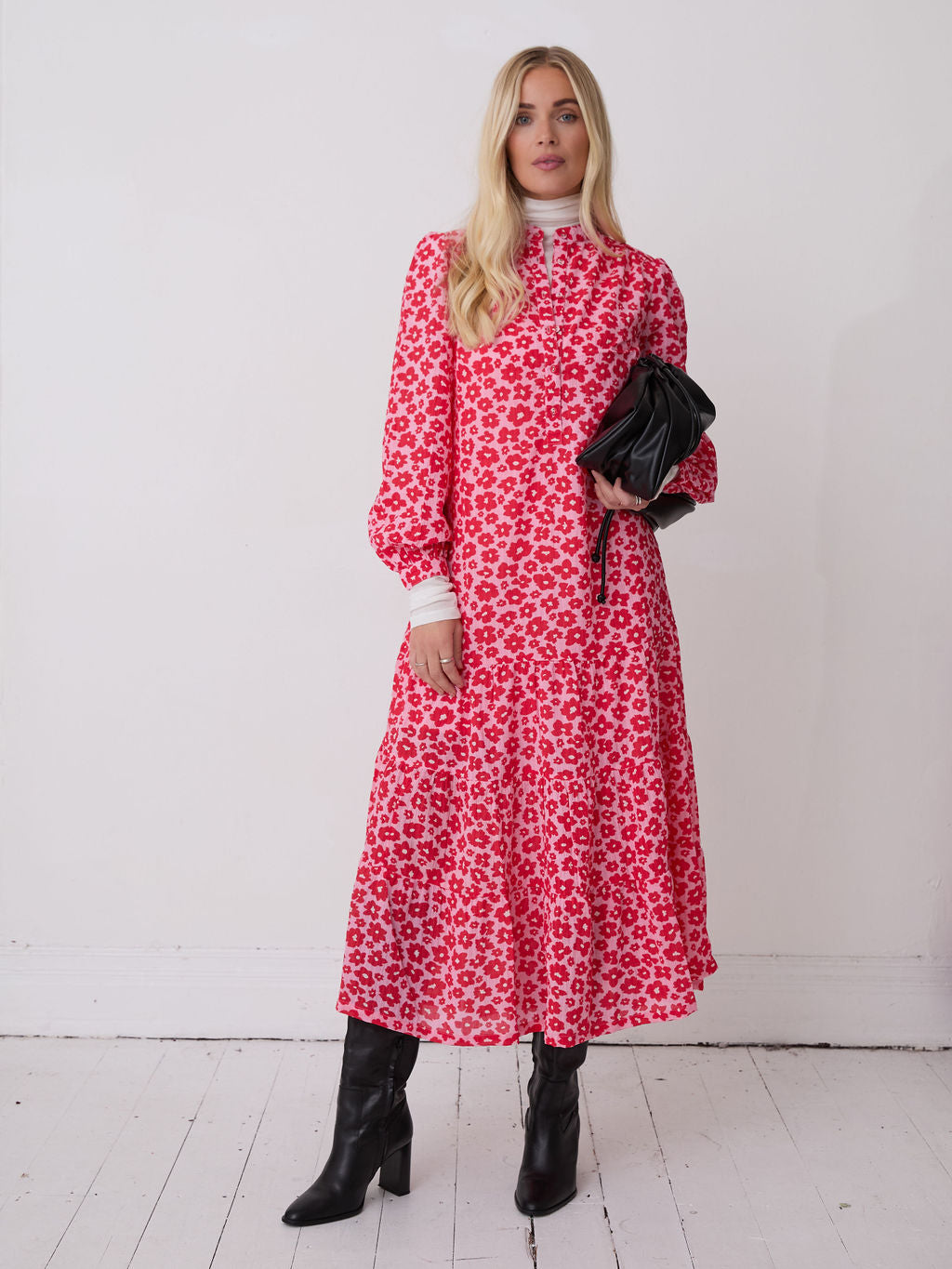 Joni Floral Midi Dress