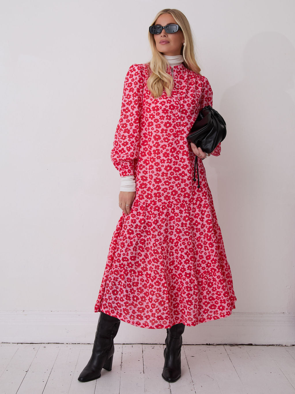Joni Floral Midi Dress