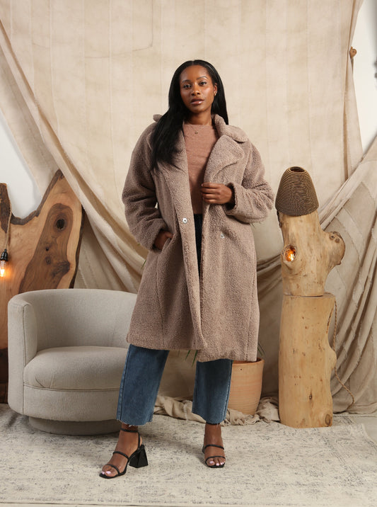 Oversized Teddy Coat