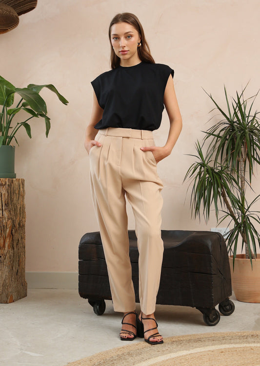 Neutral Tapered Trouser